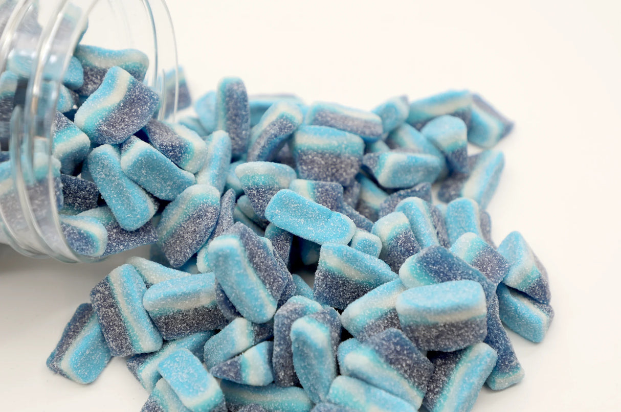 Fizzy Blue Raspberry Slices By Kingsway | 500g or 1kg