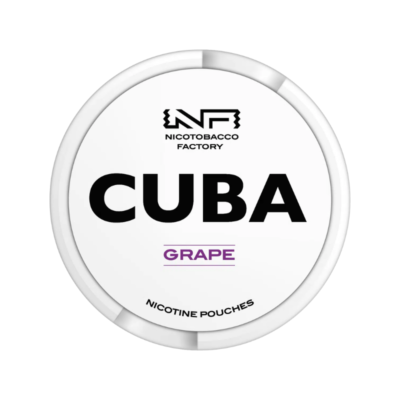 Grape CUBA Nicotine Snus Pouches 16mg - 25 Pouches