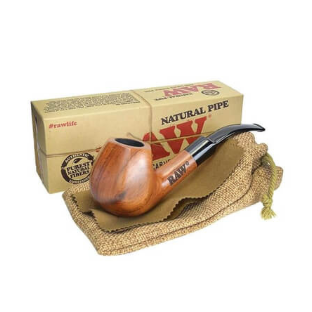 RAW Natural Traditional Wooden Smoking Pipe