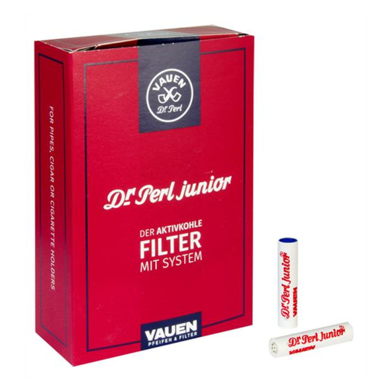 Vauen Dr Perl Junior 9mm Activated Carbon Pipe Filters - Box of 100