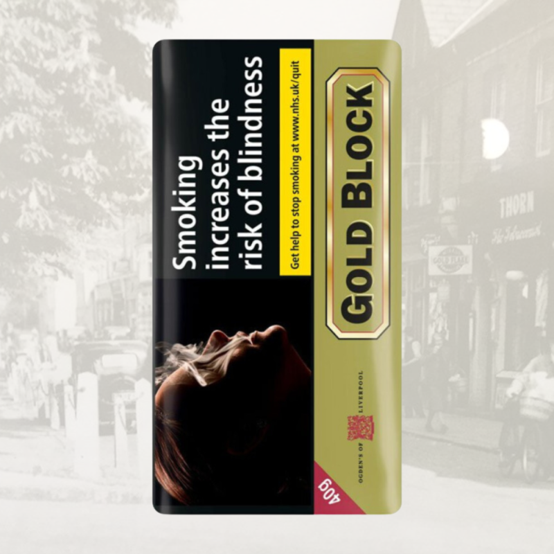 Gold Block Pipe Tobacco – 40g Pouch
