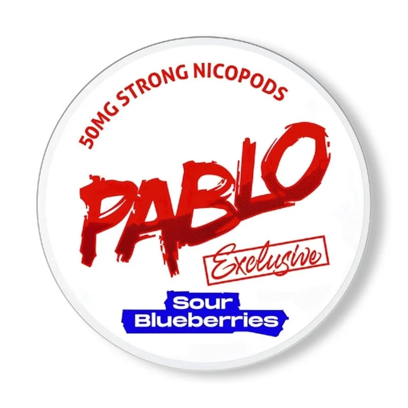 PABLO Sour Blueberries Nicotine Pouches – 30mg