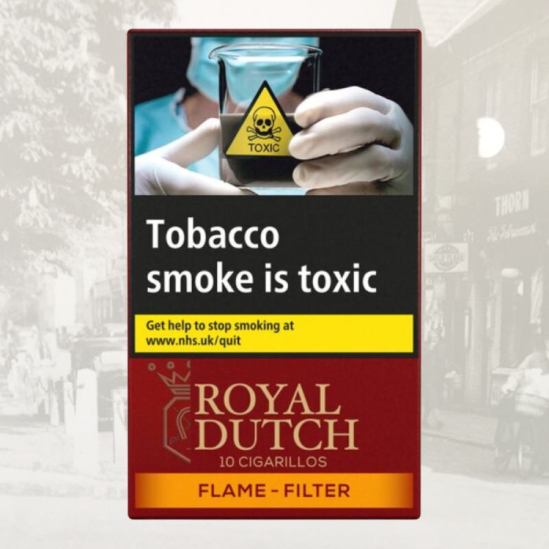 Royal Dutch Flame Filter Cigarillos – Pack of 10