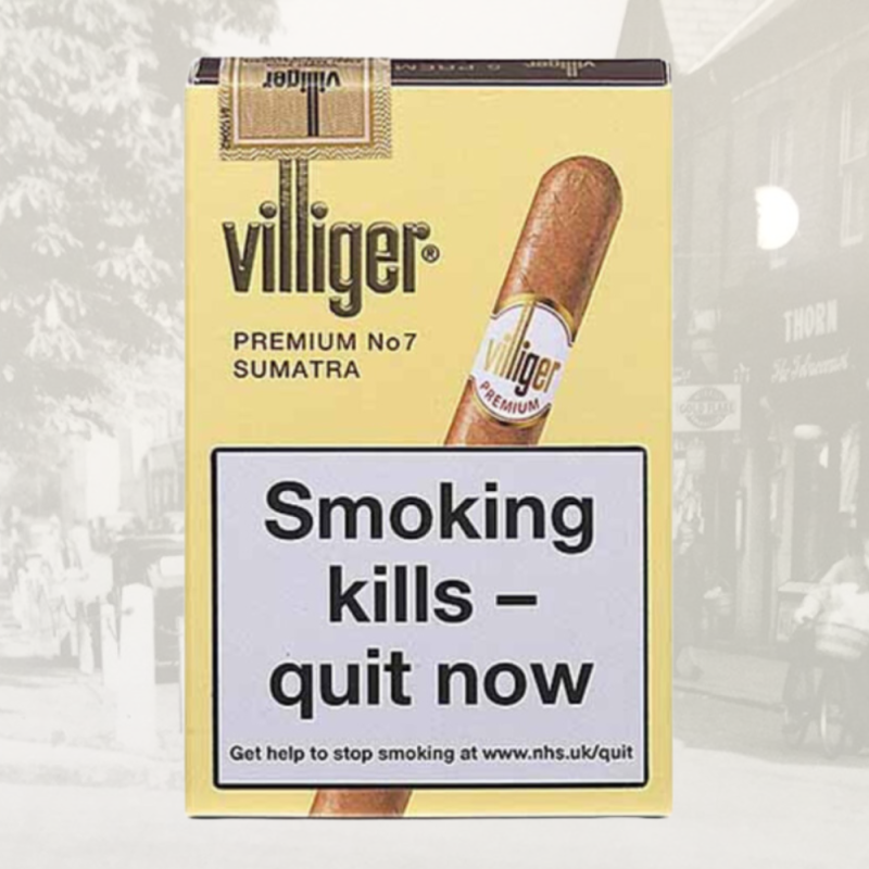 Villiger Premium No.7 Sumatra Cigars Pack of 5
