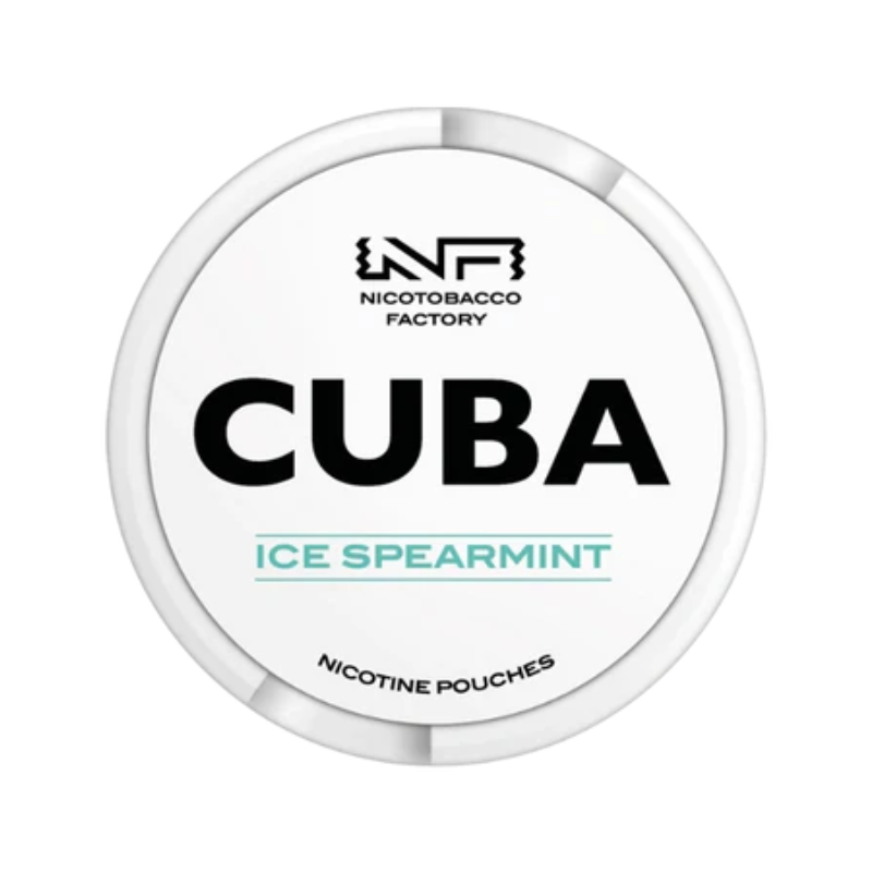 Ice Spearmint CUBA Nicotine Snus Pouches 16mg - 25 Pouches