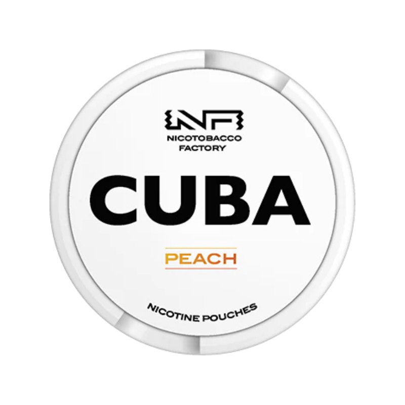 Peach CUBA Nicotine Snus Pouches 16mg - 25 Pouches