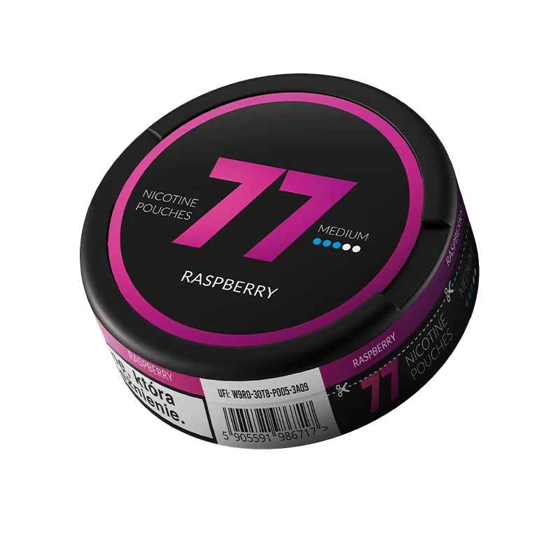 One Rasberry Snus Raspberry 77 Slim Nicotine Snus Pouches 20mg - 20 Pouches – Thorns ...