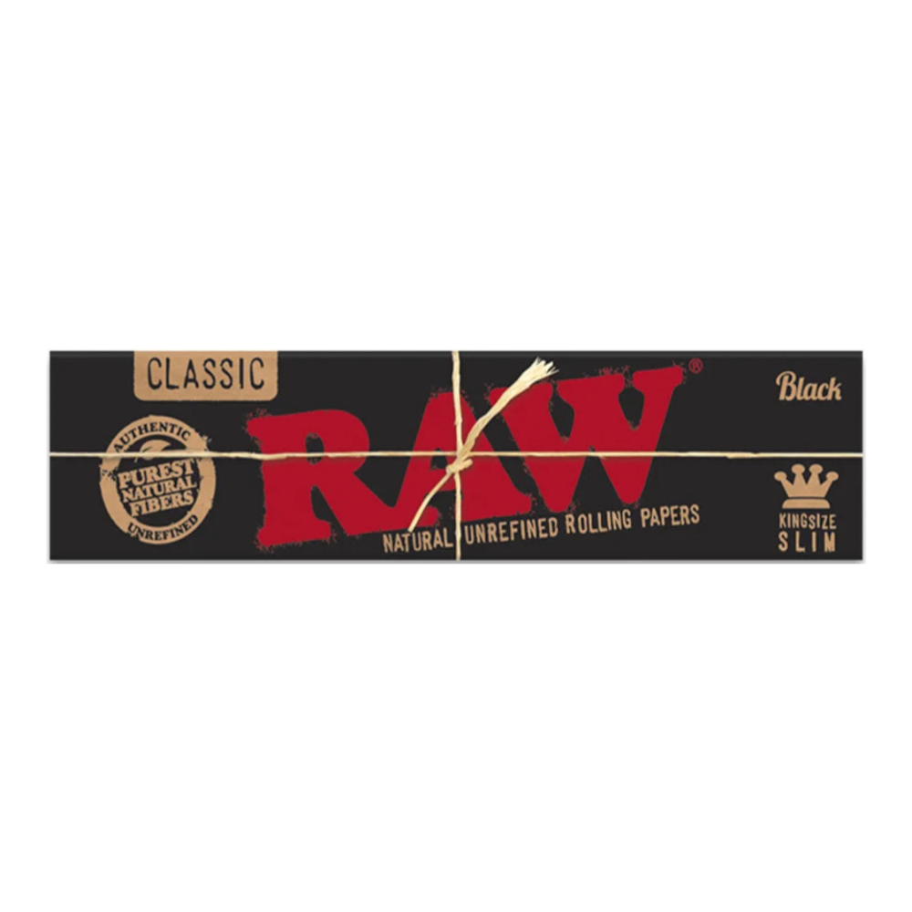 RAW Black King Size Slim Rolling Papers