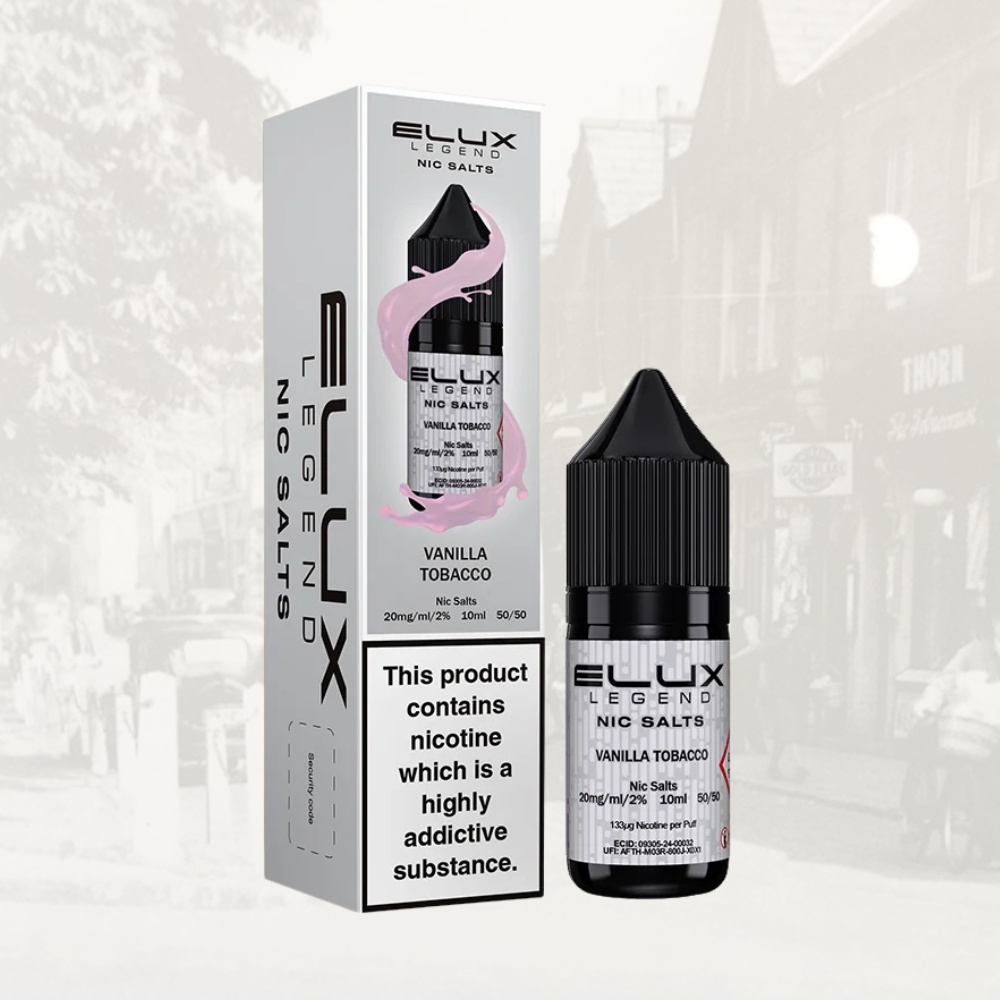 Elux Legend Nic Salt E-Liquid 20mg – Vanilla Tobacco