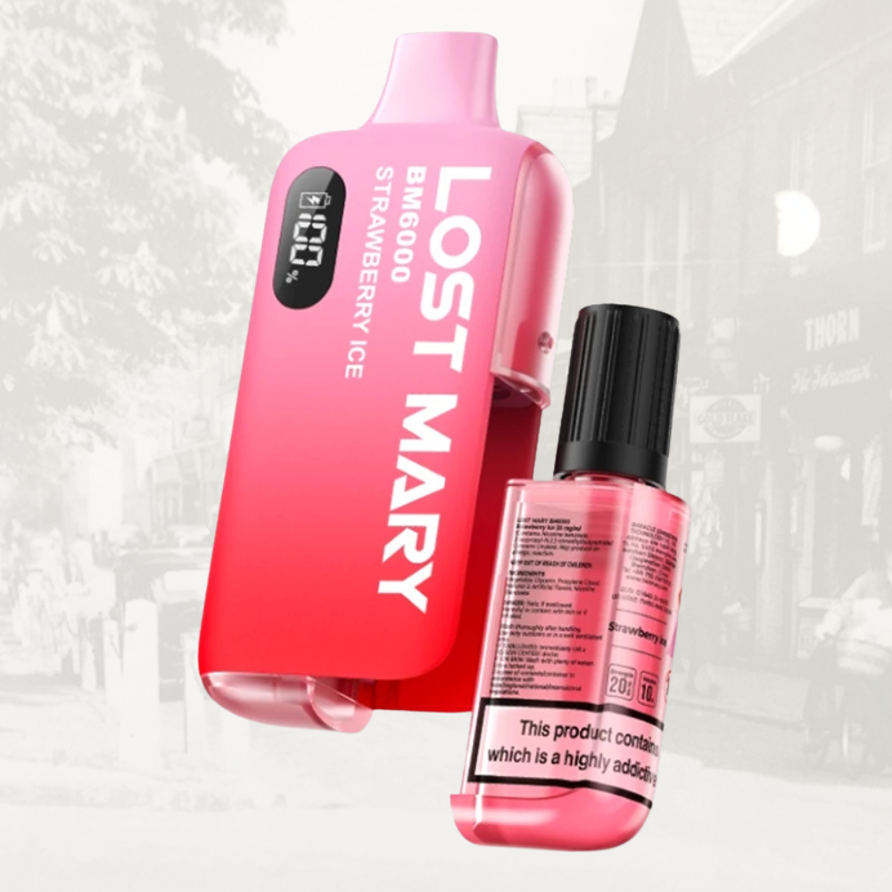Lost Mary BM6000 Prefilled Vape Kit – Strawberry Ice